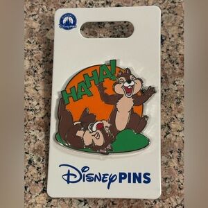 2025 Disney Parks Chip & Dale Ha Ha! Rolling Laughing On Floor OE Pin
